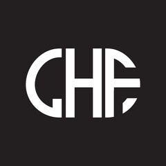LHF letter logo design on black background. LHF creative initials letter logo concept. LHF letter design.