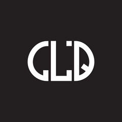 LLQ letter logo design on black background. LLQ creative initials letter logo concept. LLQ letter design.