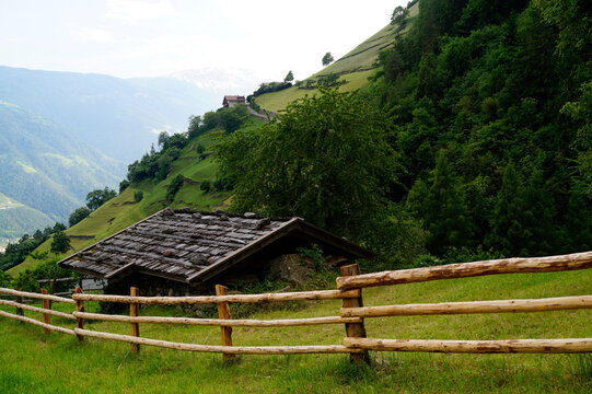 breathtaking Italian Alps of the Partschins region of South Tyrol (Italy, South Tyrol, Merano)	