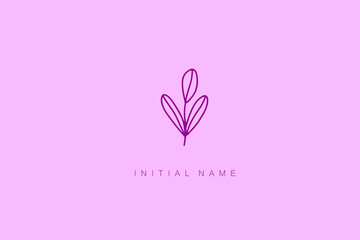 Botanicals / Floral Design logos – Modern Minimal Logos for company / initial name