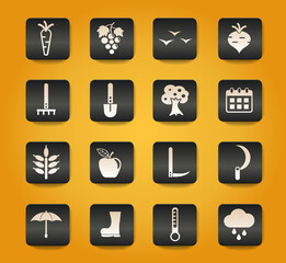 autumn icon set