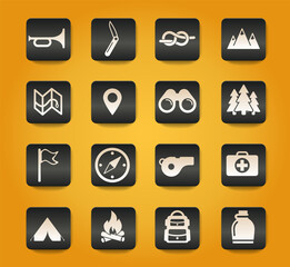 Boy scout simply icons