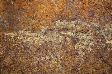 rusty brown stone background with abstract shapes