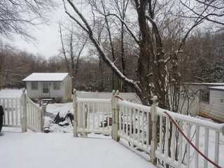 outside winter building 