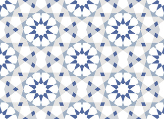 Arabesque Colour Pattern, Vector Illustration