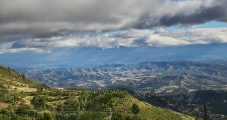 Sunset in the mountains
