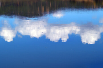 Reflections in the mountain lake