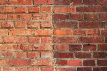 textured old city background with dark and light bricks