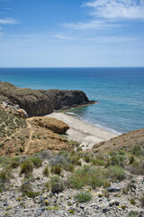 Fototapeta na wymiar Monsul beach, Cabo de Gata-Nijar, Almeria, Andalusia, Spain