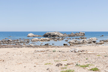 Fototapeta na wymiar cap de creus on the spanish costa brava a sunny summer day