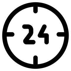 24 icon vector