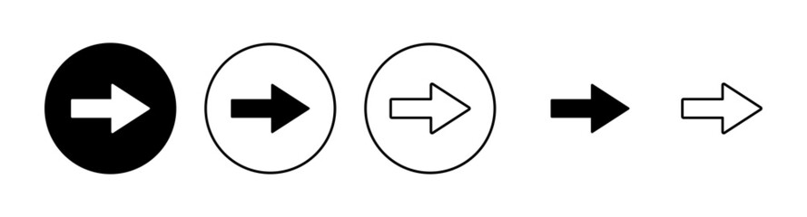 Arrow icons set. Arrow sign and symbol for web design.