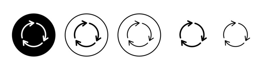 Recycle icons set. Recycling sign and symbol.
