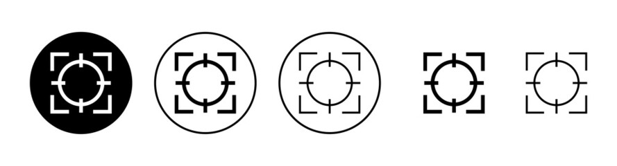 Target icons set. goal icon vector. target marketing sign and symbol