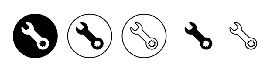 Wrench icons set. repair icon. tools sign and symbol