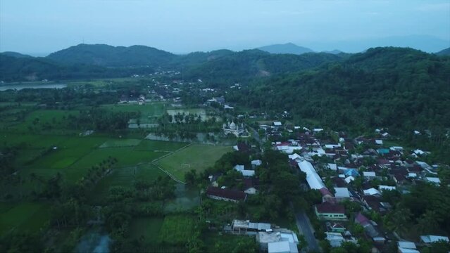 Drone Mandalika Island city view 3