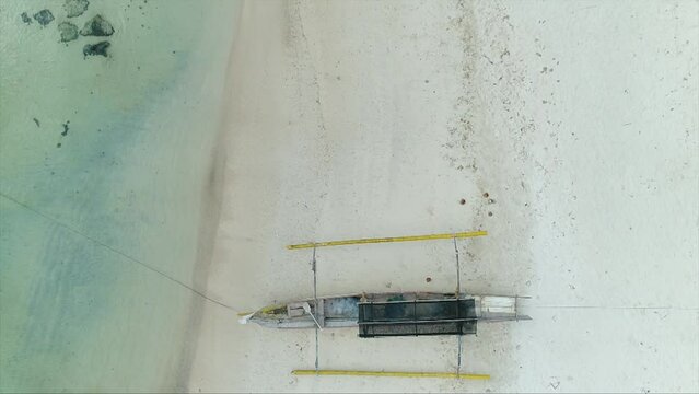 Drone Mandalika Island ship