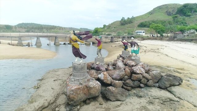 Drone Mandalika Island 