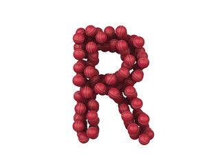Cricket themed font  Letter R