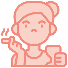 Obraz premium bad habits two tone icon