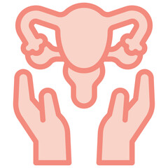 menopausal two tone icon