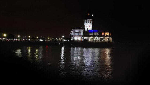 The Club de Pescadores Located on the banks of the Rio de la Plata in Costanera Norte Avenue, Buenos Aires, Argentina, an icon of the city of Buenos Aires. 