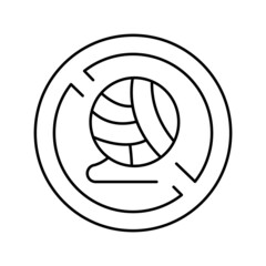 avoid allergens dry skin line icon vector illustration