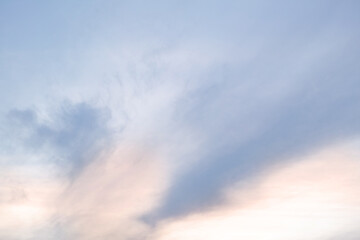 Fototapeta na wymiar Cloud details. A telephoto of clouds.