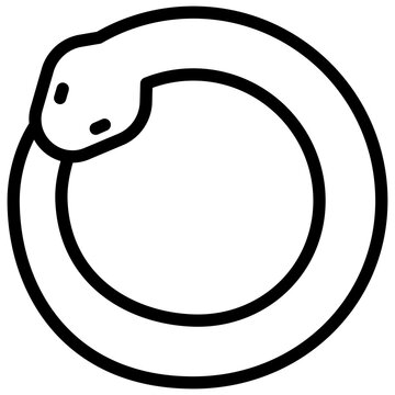ouroboros outline icon