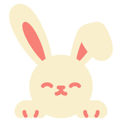 Fototapeta premium bunny flat icon