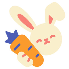 bunny flat icon