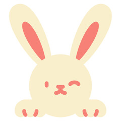 bunny flat icon