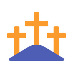 cross flat icon