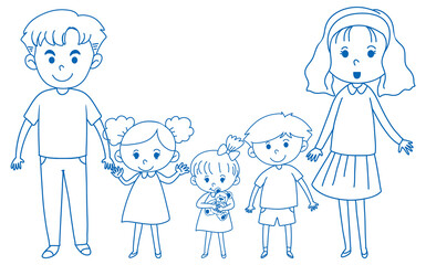 A doodle sketch design on white background