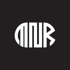 MNR letter logo design on black background. MNR creative initials letter logo concept. MNR letter design.