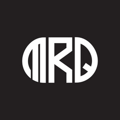 MRQ letter logo design on black background. MRQ creative initials letter logo concept. MRQ letter design.