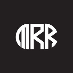 MRR letter logo design on black background. MRR creative initials letter logo concept. MRR letter design.