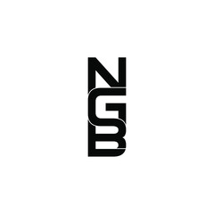 ngb letter original monogram logo design