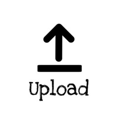 Uploading file sign symbol illustration 