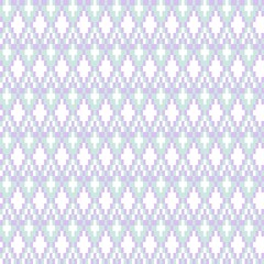 Argyle Fair Isle Seamless Pattern Design