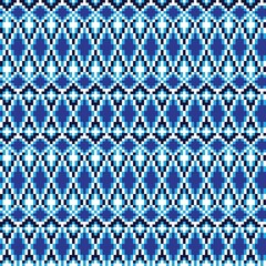 Argyle Fair Isle Seamless Pattern Design