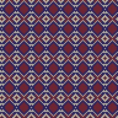 Argyle Fair Isle Seamless Pattern Design