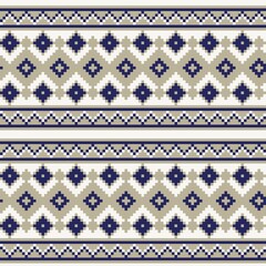 Argyle Fair Isle Seamless Pattern Design