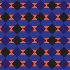 Argyle Fair Isle Seamless Pattern Design