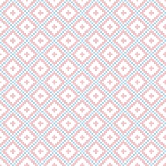 Argyle Fair Isle Seamless Pattern Design