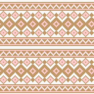 Fototapeta Argyle Fair Isle Seamless Pattern Design