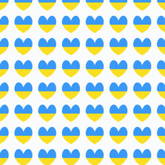 Font from the hearts of Ukrainian symbols, a pattern from the national symbols of Ukraine.