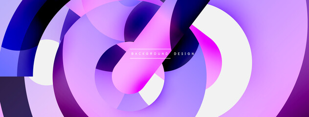 Circle abstract background. Vector illustration for wallpaper banner background card or landing page