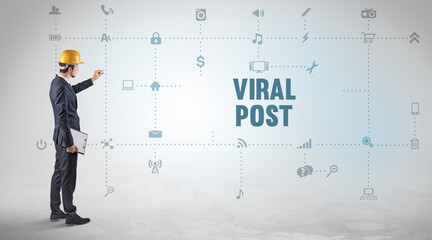 Engineer working on a new social media