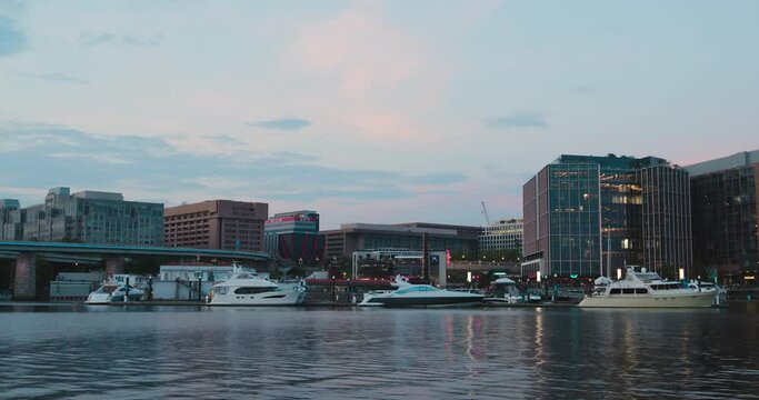 Washington DC Marina In Summer